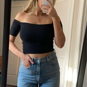 Off the Shoulder Crop Top by Wilfred Free